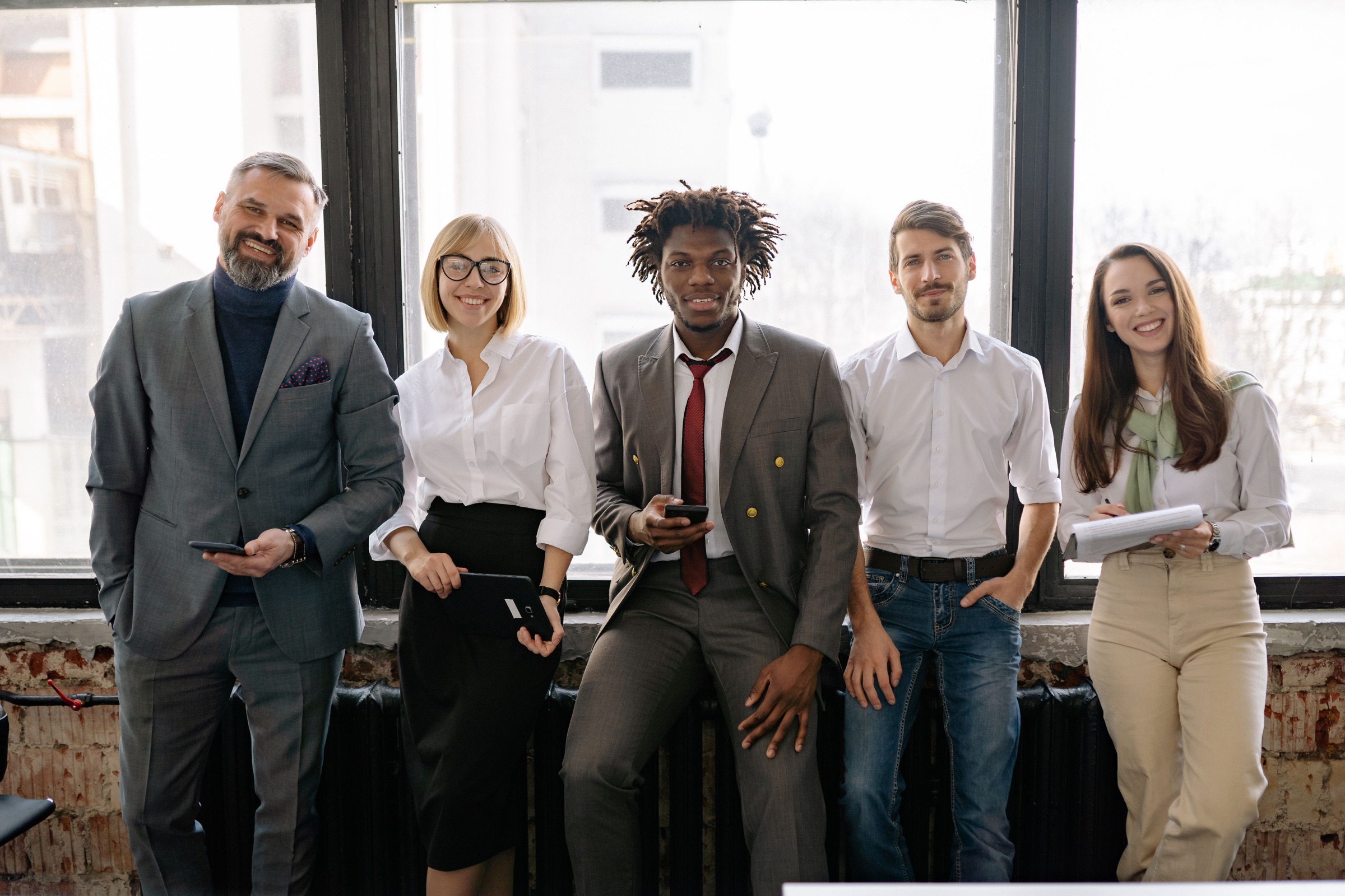 Professionals gathered for a facilitated workplace discussion