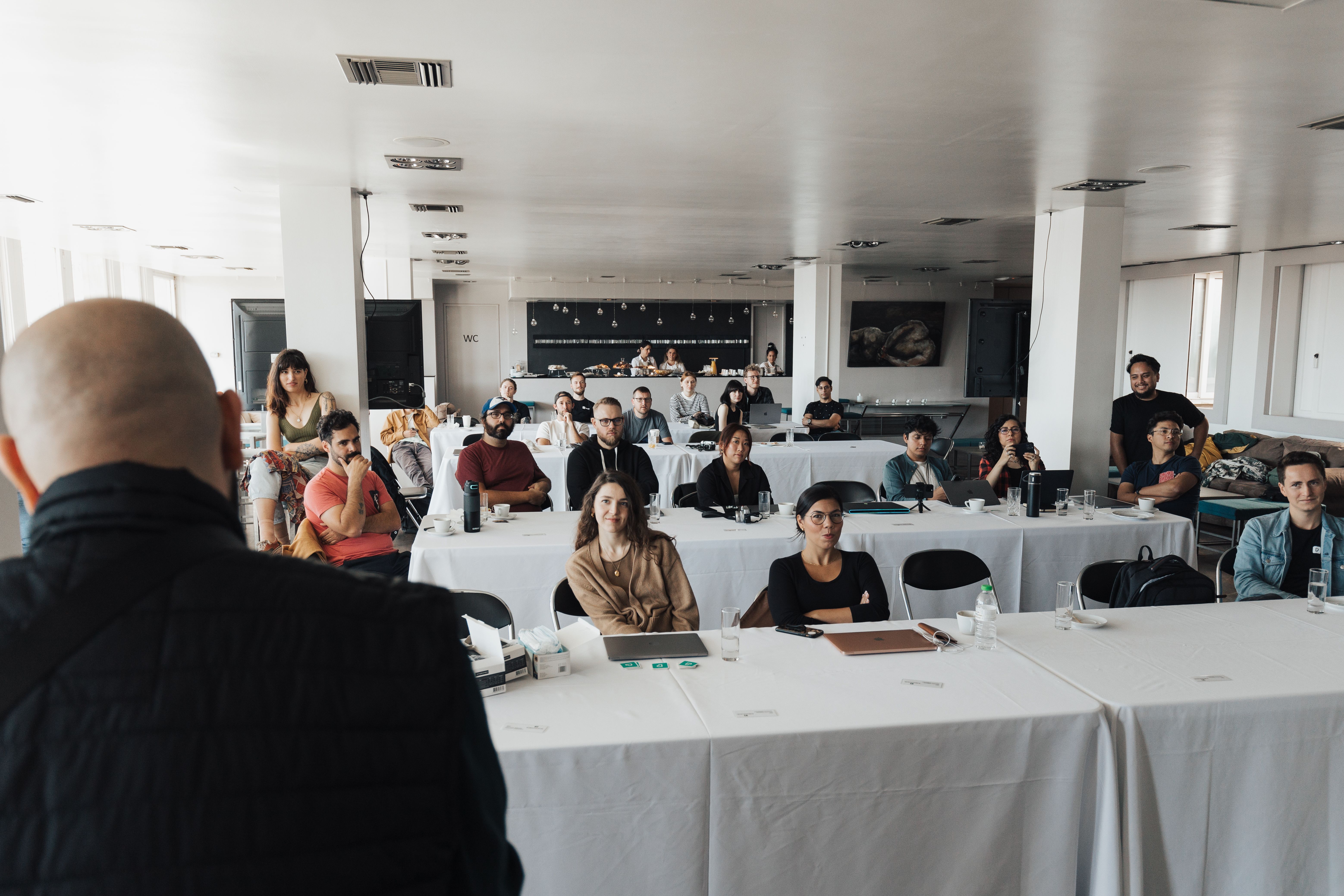 Participants attending a professional training workshop